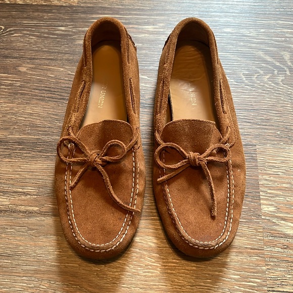 Cobbler Union Cognac Suede Lace up Moccasins, genuine leather, Vibram soles - Picture 4 of 9